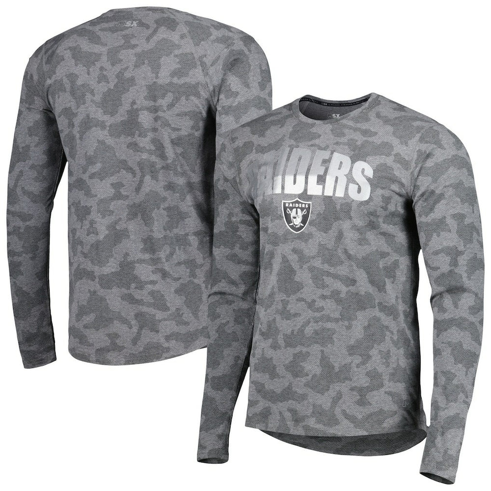 NFL Las Vegas Raiders MSX by Michael Strahan Performance Camo Long Sleeve T-Shirt