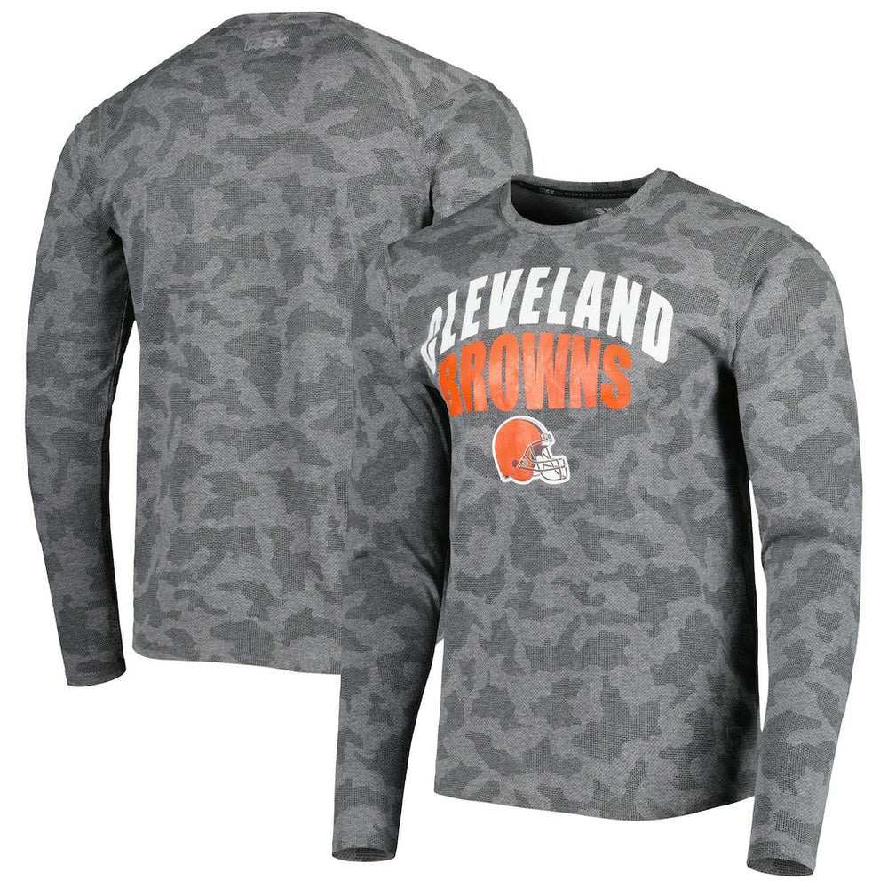 NFL Cleveland Browns MSX by Michael Strahan Performance Camo Long Sleeve T-Shirt