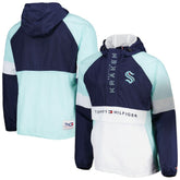 Seattle Kraken Tommy Hilfiger Raglan Half-Zip Jacket