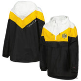 Boston Bruins Tommy Hilfiger Women's Staci Half-Zip Windbreaker Jacket