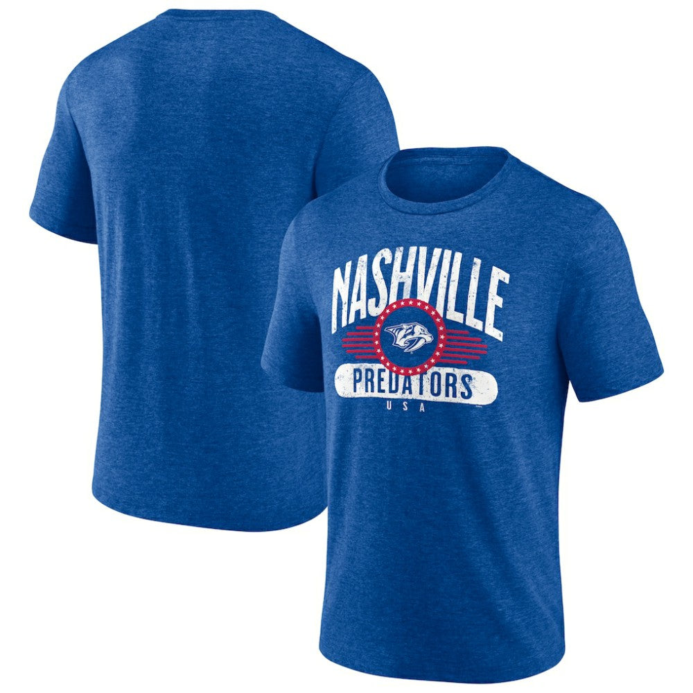 Nashville Predators Badge of Honor Tri-Blend T-Shirt