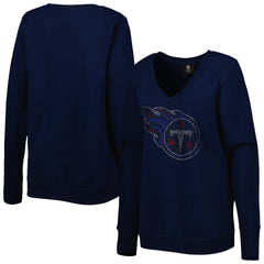 NFL Tennessee Titans Cuce Women's Deep V-Neck Pullover Sweatshirt