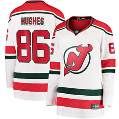 Jack Hughes New Jersey Devils Fanatics Women's Alternate Breakaway Jersey
