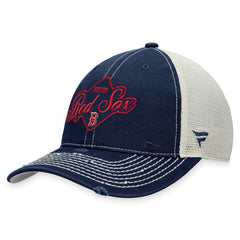 Boston Red Sox Heritage Trucker Snapback Hat - Navy