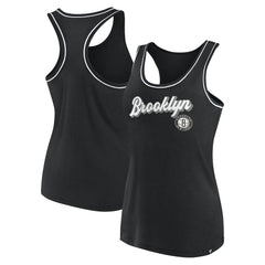 Brooklyn Nets Women's Wordmark Logo Racerback Tank Top - Black | Fanatics online