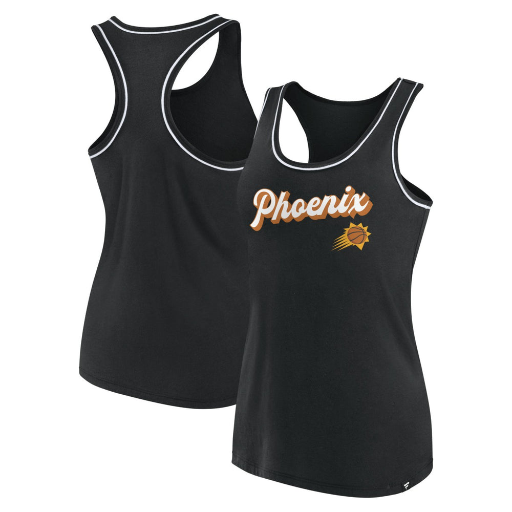 Phoenix Suns Women's Wordmark Logo Racerback Tank Top - Black | Fanatics outlet