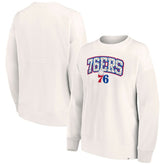 Philadelphia 76ers Women's Tonal Leopard Pullover Sweatshirt - White | Fanatics cheap
