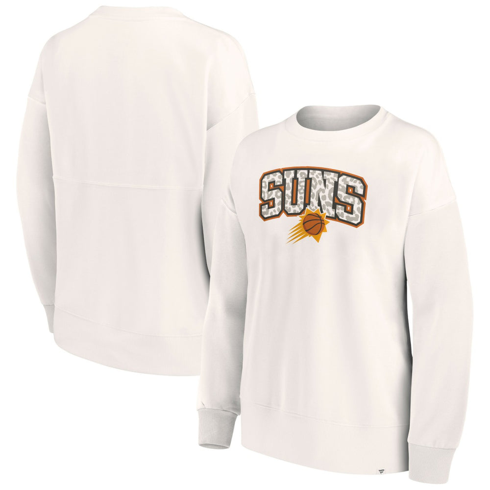 Phoenix Suns Women's Tonal Leopard Pullover Sweatshirt - White | Fanatics discount