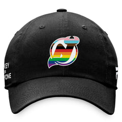 New Jersey Devils Fanatics Team Logo Pride Adjustable Hat