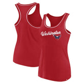 Washington Capitals Fanatics Women's Wordmark Logo Racerback Scoop Neck Tank Top