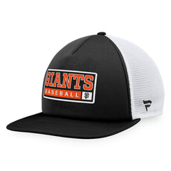 San Francisco Giants Majestic Foam Trucker Snapback Hat - Black/White