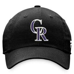 Colorado Rockies Cooperstown Collection Core Adjustable Hat - Black