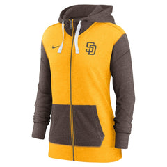 San Diego Padres Women's Full-Zip Hoodie - Gold | Nike
