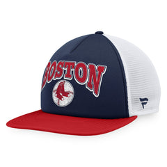 Boston Red Sox Heritage Foam Front Trucker Snapback Hat - Navy/Red