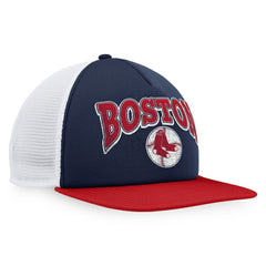Boston Red Sox Heritage Foam Front Trucker Snapback Hat - Navy/Red