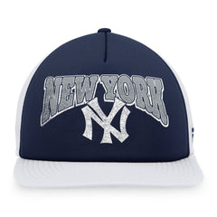 New York Yankees Heritage Foam Front Trucker Snapback Hat - Navy/White