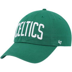 Boston Celtics '47 Clean Up Wordmark Adjustable Hat - Kelly Green | 47 brand for sale