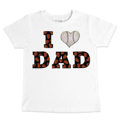 San Francisco Giants Tiny Turnip Youth I Love Dad T-Shirt - White