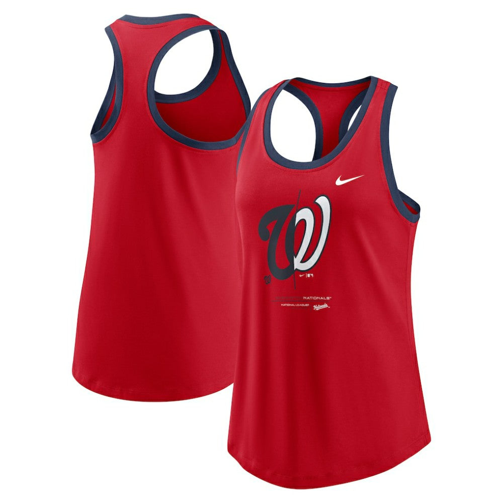 Washington Nationals Women's Tech Tri-Blend Tank Top - Red | Nike
