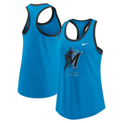 Miami Marlins Women's Tech Tri-Blend Tank Top - Blue | Nike