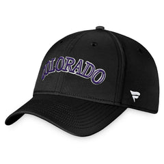 Colorado Rockies Cooperstown Core Flex Hat - Black