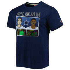 NFL Dallas Cowboys Troy Aikman & Michael Irvin Homage Unisex NFL Jam Retired Tri-Blend T-Shirt