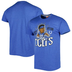 NFL Indianapolis Colts Jonathan Taylor Homage Unisex Caricature Player Tri-Blend T-Shirt