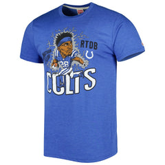 NFL Indianapolis Colts Jonathan Taylor Homage Unisex Caricature Player Tri-Blend T-Shirt