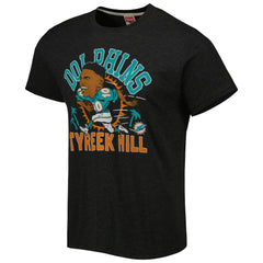 NFL Miami Dolphins Tyreek Hill Homage Unisex Caricature Player Tri-Blend T-Shirt
