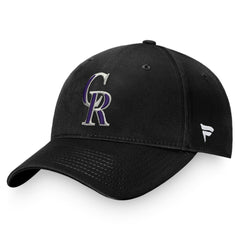Colorado Rockies Core Adjustable Hat - Black