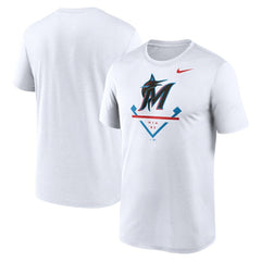 Miami Marlins Icon Legend Dri-FIT T-Shirt - White | Nike