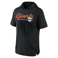 San Francisco Giants Offensive Strategy Short Sleeve Pullover Hoodie - Black