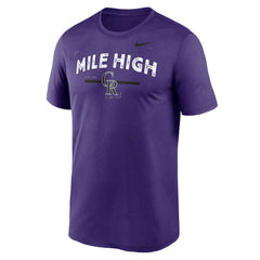 Colorado Rockies Local Legend Practice Performace T-Shirt - Purple | Nike