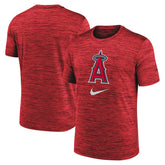 Los Angeles Angels Logo Velocity Performance T-Shirt - Red | Nike