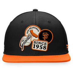 San Francisco Giants Heritage Patch Fitted Hat - Black/Orange
