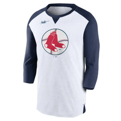 Boston Red Sox Rewind 3/4-Sleeve T-Shirt - White/Navy | Nike