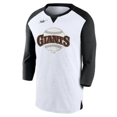 San Francisco Giants Rewind 3/4-Sleeve T-Shirt - White/Black | Nike