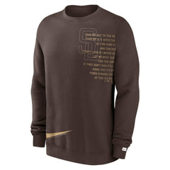 San Diego Padres Statement Ball Game Fleece Pullover Sweatshirt - Brown | Nike