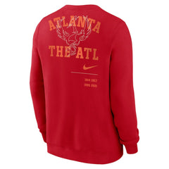 Atlanta Braves Statement Ball Game Fleece Pullover Sweatshirt - Red | Nike