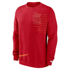 St. Louis Cardinals Statement Ball Game Fleece Pullover Sweatshirt - Red | Nike