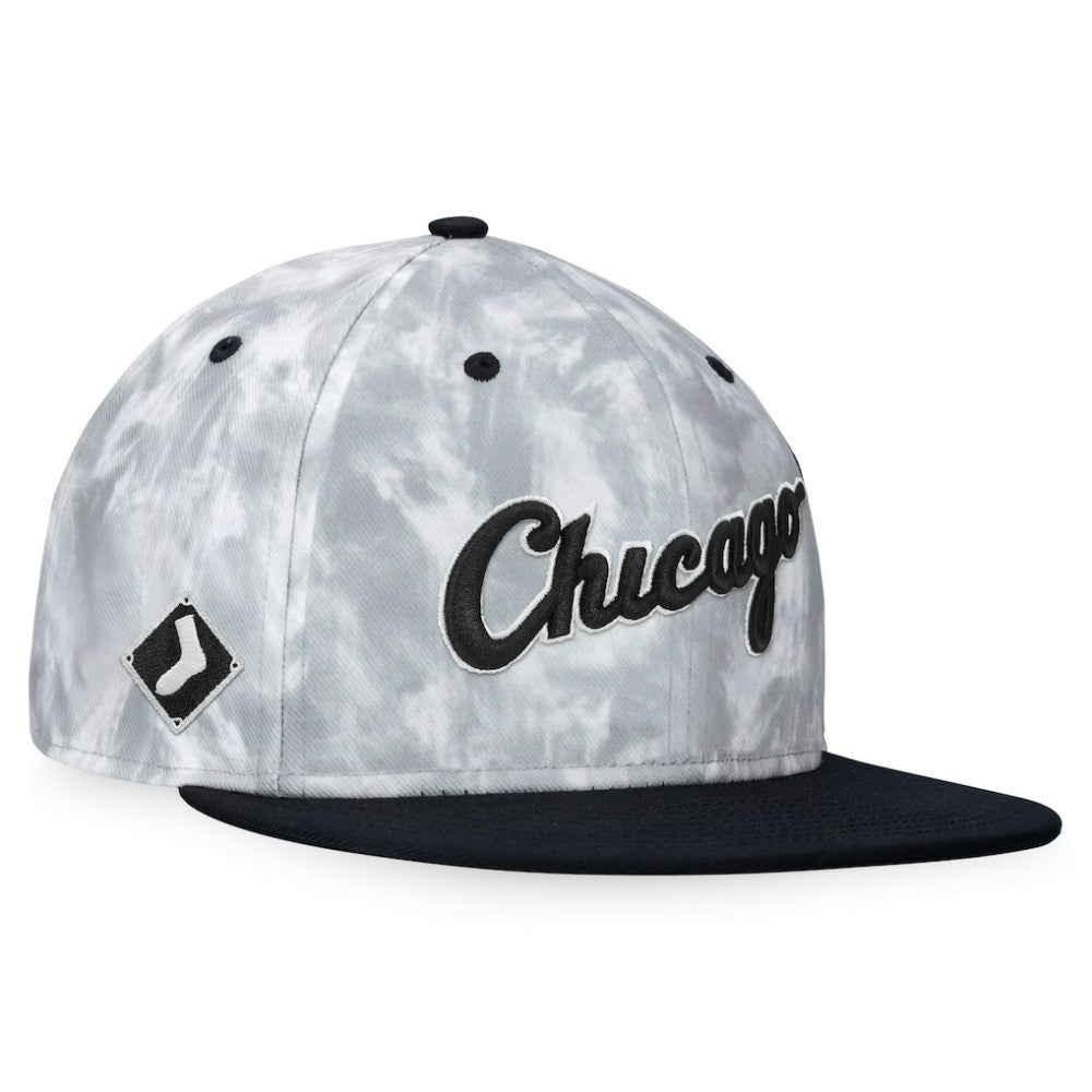 Chicago White Sox Smoke Dye Fitted Hat - Black/White