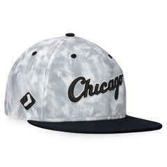 Chicago White Sox Smoke Dye Fitted Hat - Black/White