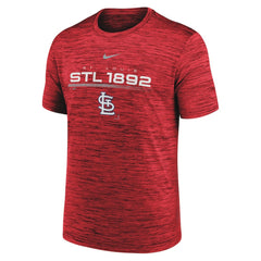 St. Louis Cardinals Wordmark Velocity Performance T-Shirt - Red | Nike