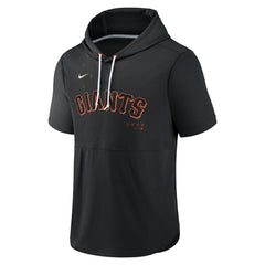 San Francisco Giants Springer Short Sleeve Team Pullover Hoodie - Black | Nike