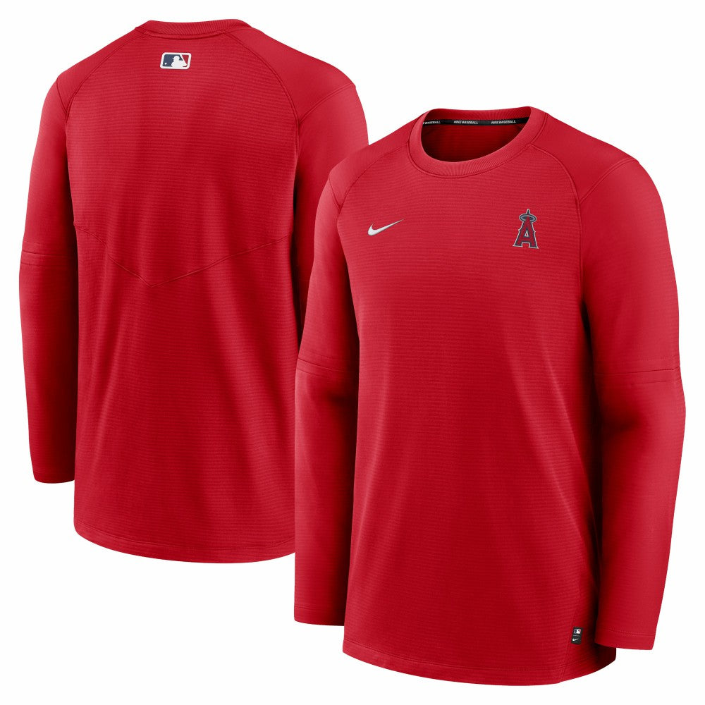 Los Angeles Angels Authentic Collection Logo Performance Long Sleeve T-Shirt - Red | Nike