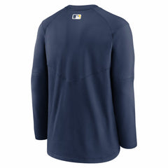 Milwaukee Brewers Authentic Collection Logo Performance Long Sleeve T-Shirt - Navy | Nike