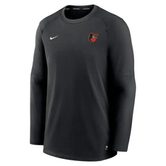 Baltimore Orioles Authentic Collection Logo Performance Long Sleeve T-Shirt - Black | Nike