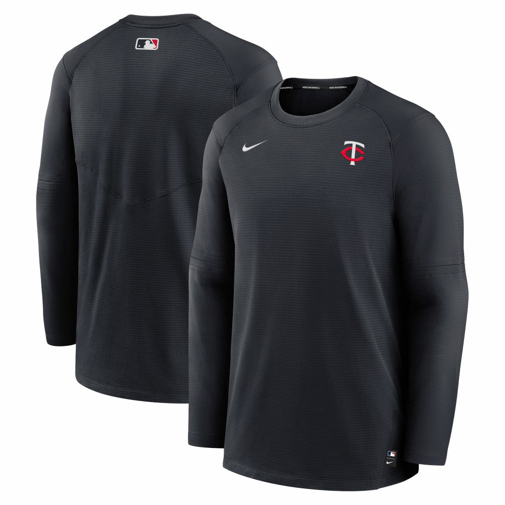 Minnesota Twins Authentic Collection Logo Performance Long Sleeve T-Shirt - Navy | Nike