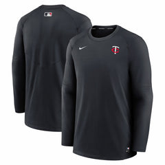 Minnesota Twins Authentic Collection Logo Performance Long Sleeve T-Shirt - Navy | Nike