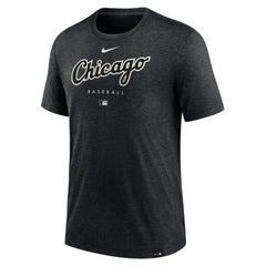 Chicago White Sox Authentic Collection Early Work Tri-Blend Performance T-Shirt - Heather Black | Nike